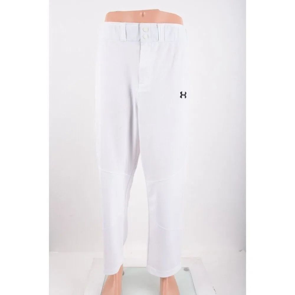 Under Armour Mens Baseball Pants loose Size XL White Athletic